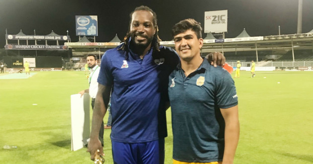 hazratullah zazai chris gayle