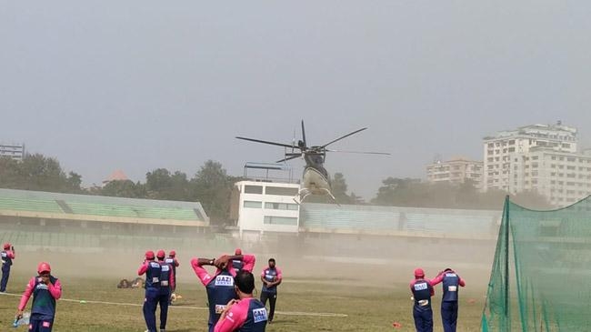 helicopter holts minister dhaka practice
