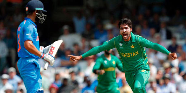 india pakistan champions trophy final amir