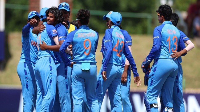 india under 19 team celebration