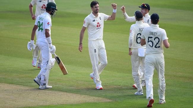 james anderson celebrates a wicket