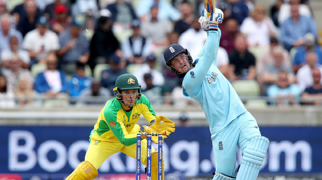 jason roy goes for a big shot