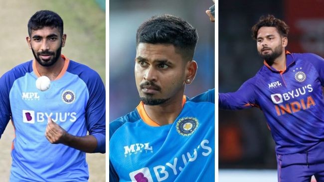 jasprit bumrah shreyas iyer rishabh pant