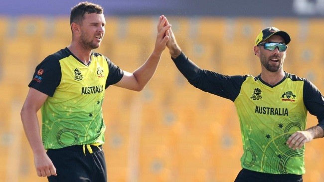 josh hazlewood and glenn maxwell