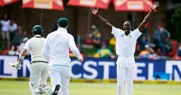 kagiso rabada south africa vs australia 2nd test