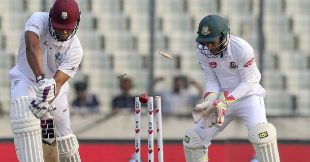kieran powell mirpur test