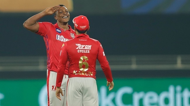 kings xi punjab celebratre a wicket 2020