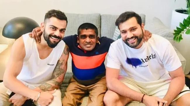 kohli and rohit met srilanka special fan