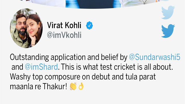 kohli tweets