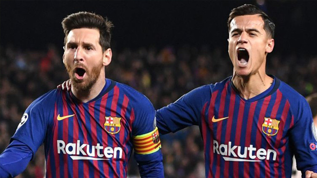 lionel messi philippe coutinho barca