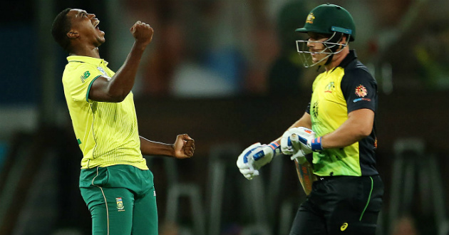 lungi ngidi picked up aaron finch