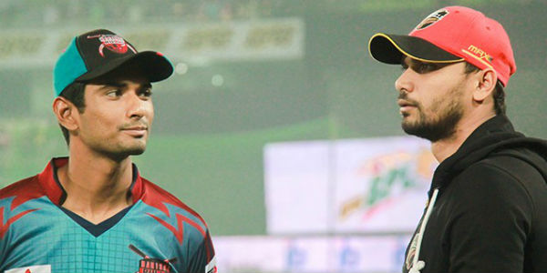 mahmudullah and mashrafe face to face in dhaka league