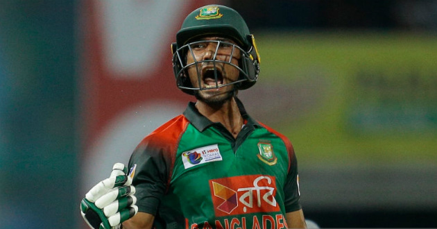 mahmudullah celebrating a win against sri lanka