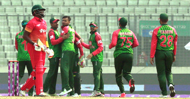 masakadza got out by catch of mushfiq and bowl of mashrafe