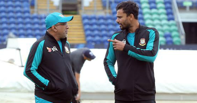 mashrafe and chandika planning on field