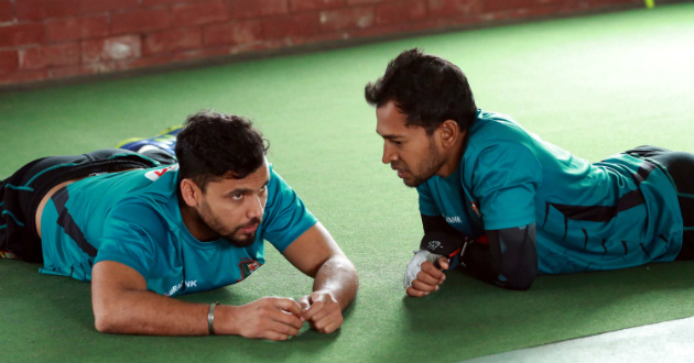 mashrafe and mushfiq while getting prepared for australia sereis