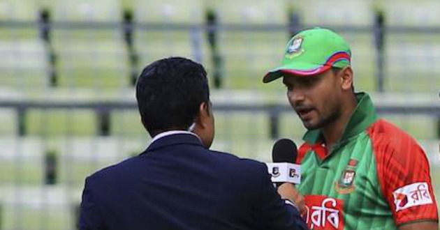 mashrafe chose to bat field first against ireland