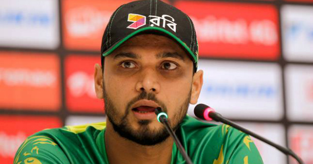 mashrafe is uncertain to tour west indies due to illness of his wife