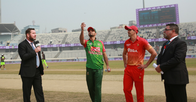 mashrafe while toss against zimbabwe