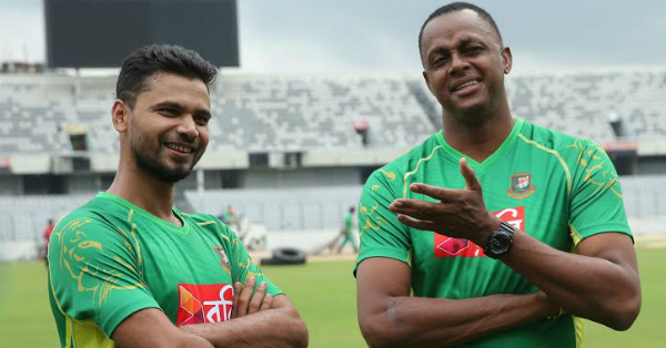 mashrafe with courtney walsh