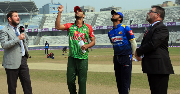 mashrafe won toss and elected to bat first against sri lanka 25 jan 2018