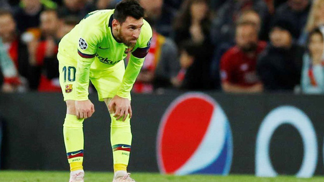 messi sad barcelona vs leverpool