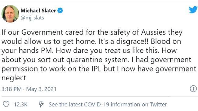 micheal slater slams aussie government