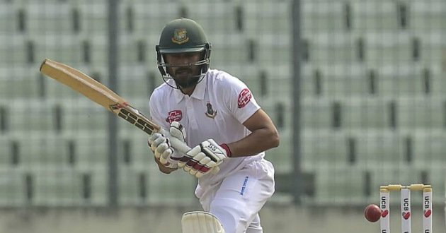 mithun while playing a shot in his debut in test