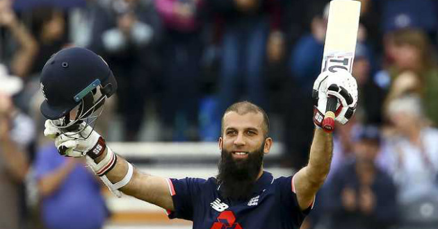 moeen ali celebrating ton against west indies