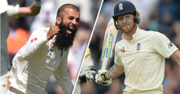 moeen stokes celebrates