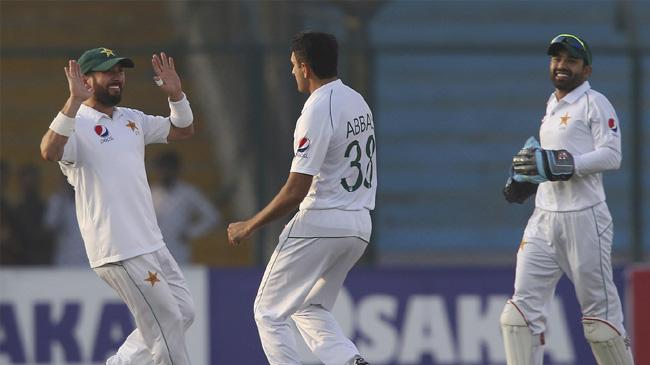 mohammad abbas celebrates a wicket