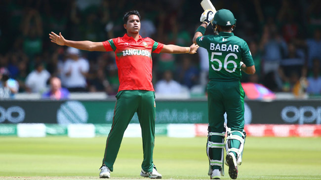 mohammad saifuddin celebrates dismissing babar azam