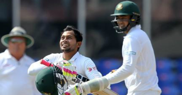 mushfiq hits fifth test ton