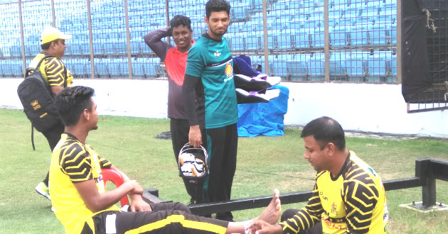 mustafiz being treated by physio