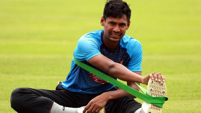 mustafizur rahman stretching