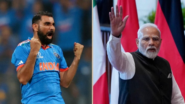 narendra modi and mohammad shami