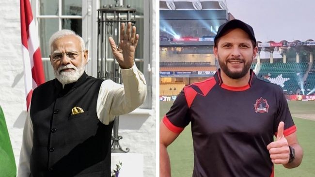 narendra modi shahid afridi