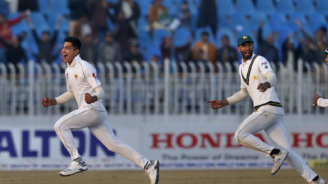 naseem shah takes off after his hat trick