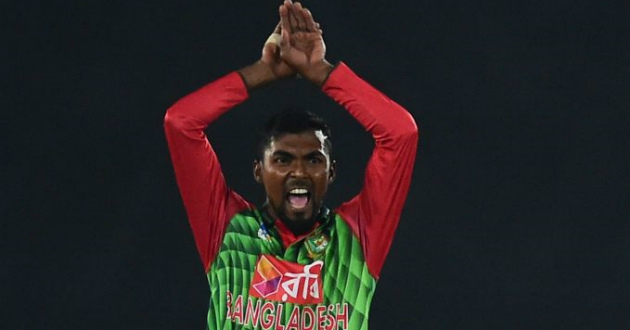 nazmul islam apu is celebrating a wicket by his new style