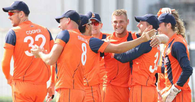 netherlands celebrate a wicket