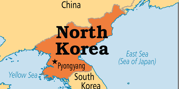 north korea map