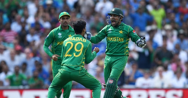 pakistan celebrates after win