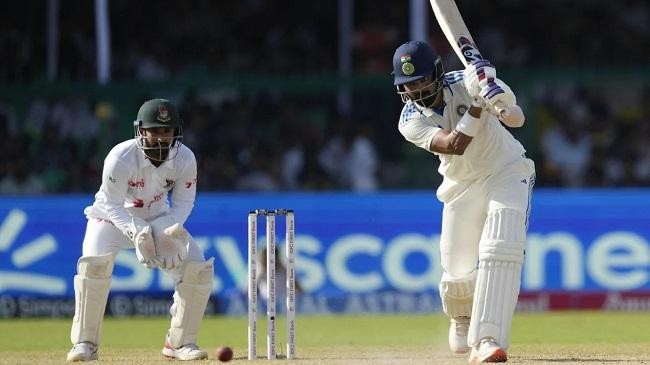 rahul took india into the lead