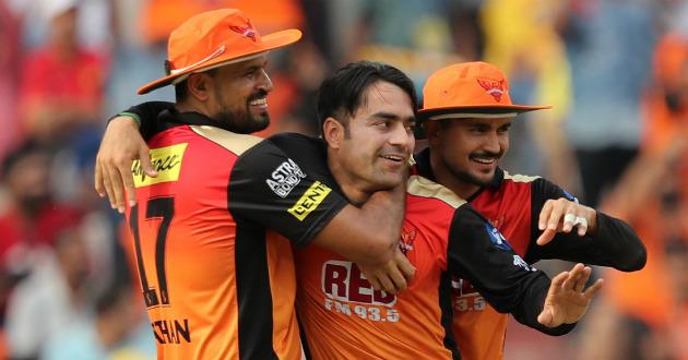 rashid khan celebrating a wicket