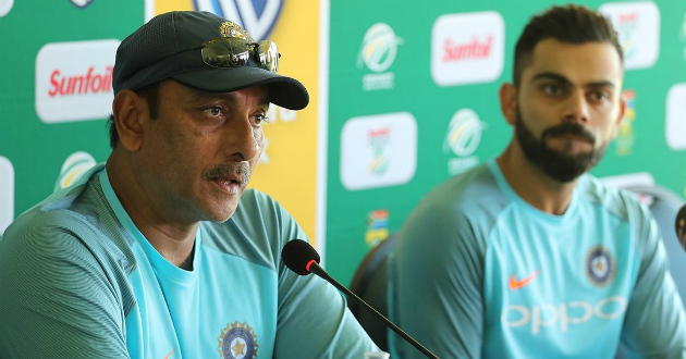 ravi shastri talking to media in south africa