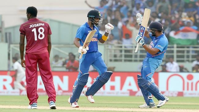 rohit and rahul celebration