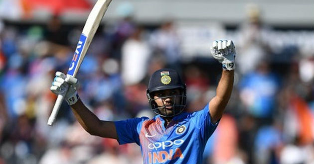 rohit celebrates his ton