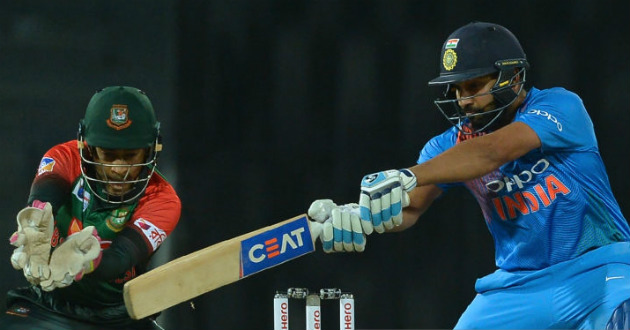 rohit hits fifty against bangladesh in nidahas trophy