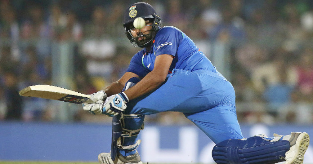 rohit sharma sweeps vs west indies