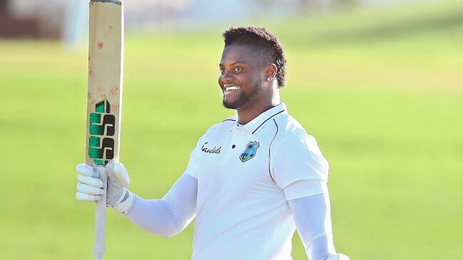 romario shepherd celebrates his ton